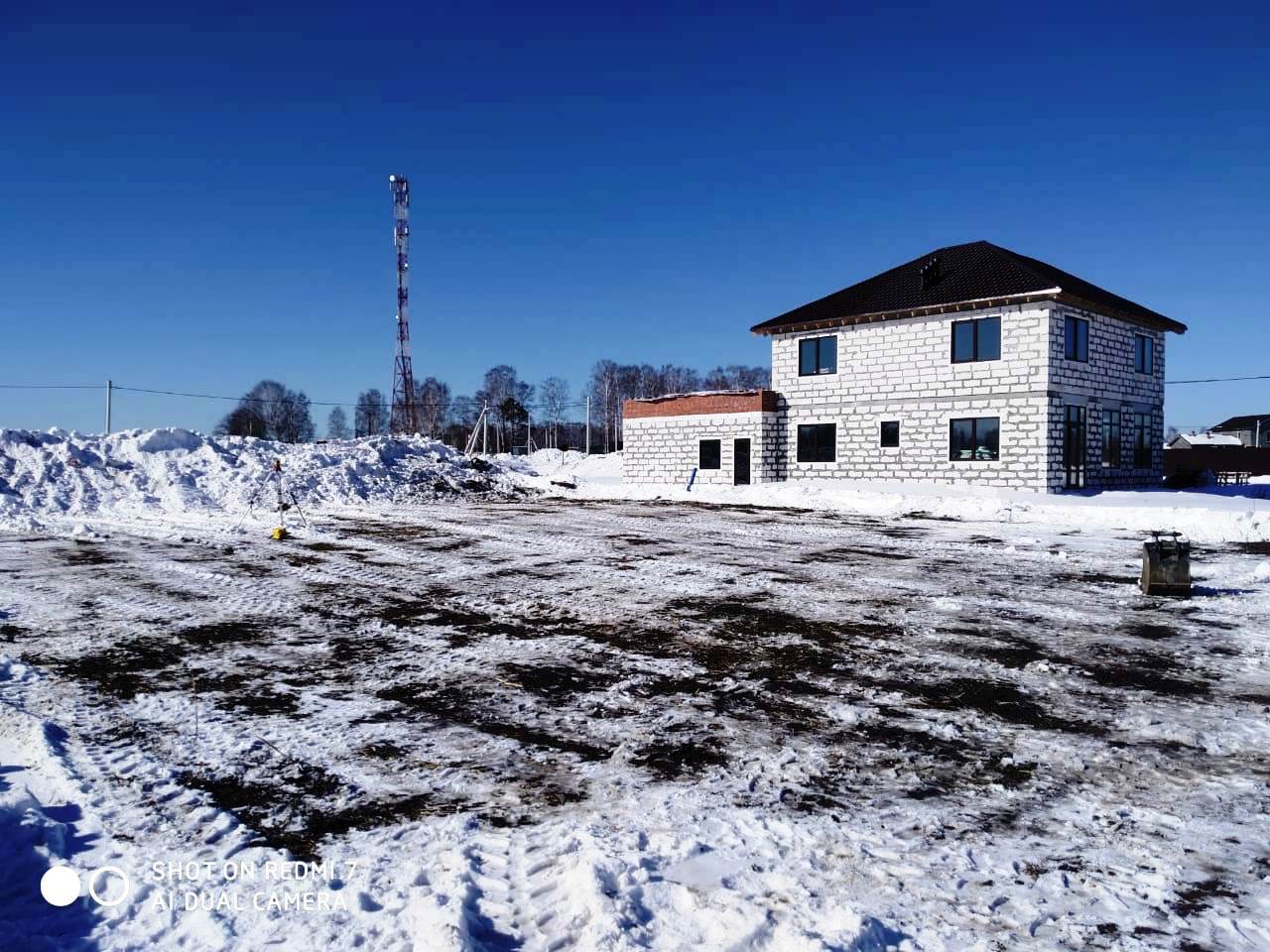 Строительство дома 101 кв.м. из газоблока в с. Новоалексеевское