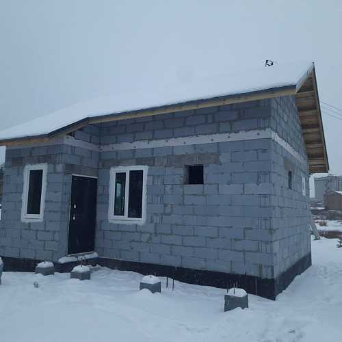 Строительство дома 219 кв.м. из газоблока, пос. Бобровский